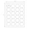 Nevs 1-2/3" circle Laser Sheet Labels White LL-123-C - alternate 2